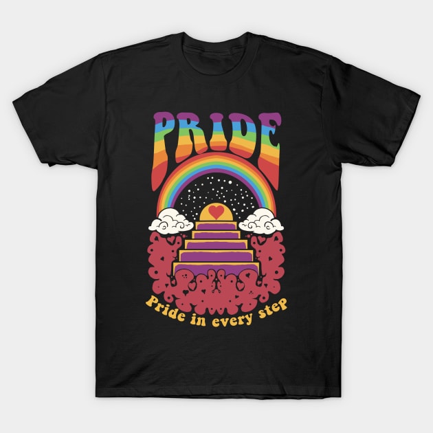 Pride - Pride in every step T-Shirt by devilcat.art